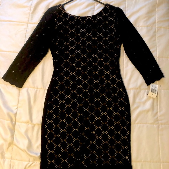Long sleeve black dress - Picture 2 of 2